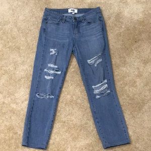 Paige ripped jeans vertugo ankle